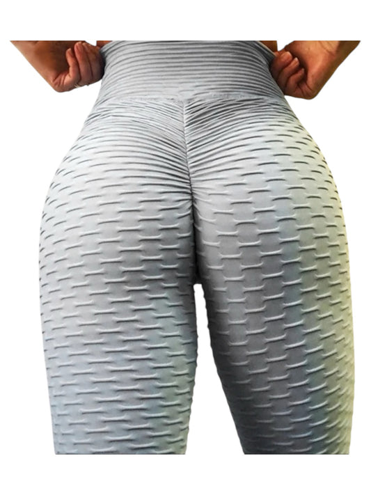 Women Seamless High Waist Fitness Yoga Pants Scrunch Butt Lift Honeycomb Gym Yoga Leggings